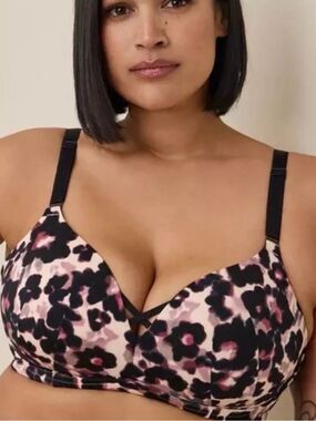 Torrid Animal Print Dream Wire-Free Push-Up Bra Size 42DDD